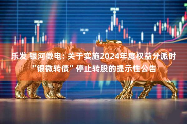 乐发 银河微电: 关于实施2024年度权益分派时“银微转债”停止转股的提示性公告