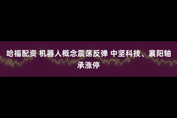 哈福配资 机器人概念震荡反弹 中坚科技、襄阳轴承涨停