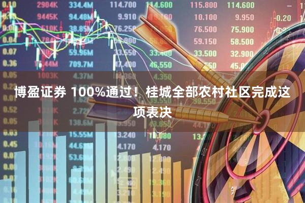 博盈证券 100%通过！桂城全部农村社区完成这项表决