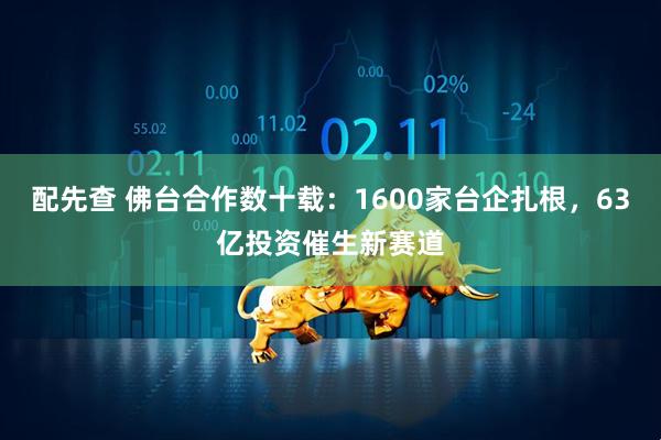 配先查 佛台合作数十载：1600家台企扎根，63亿投资催生新赛道