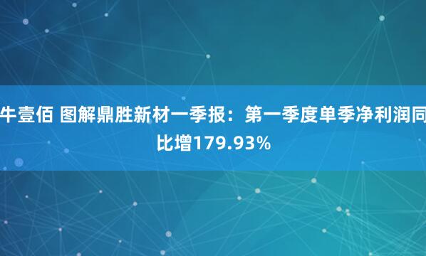 牛壹佰 图解鼎胜新材一季报：第一季度单季净利润同比增179.93%