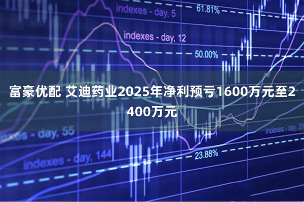 富豪优配 艾迪药业2025年净利预亏1600万元至2400万元